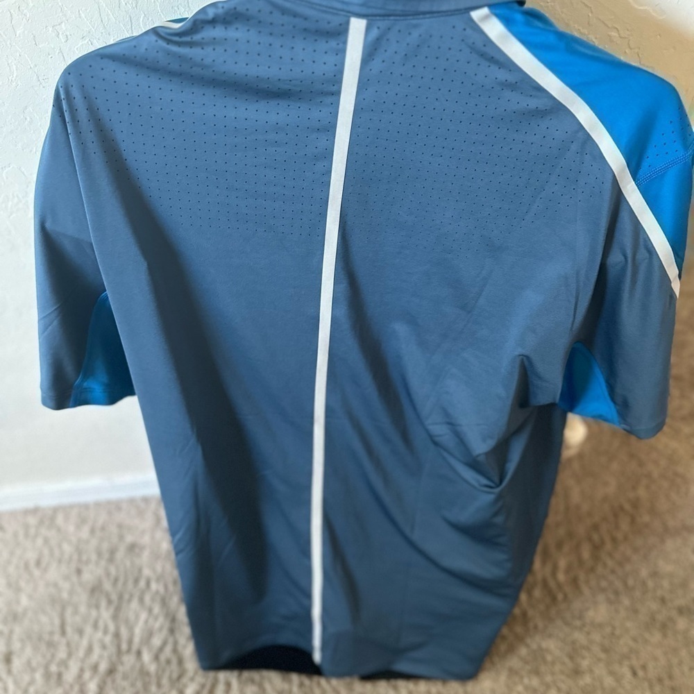 Men’s Nike pre own golf Tiger Woods collection TW polo shirt size L blue - Picture 8 of 8